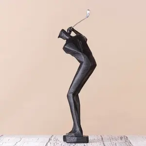 Estatua personaje escultura de aluminio decoración modelo habitación estudio sala de estar hogar ornamento decoración de mesa de Golf - Product Image 3