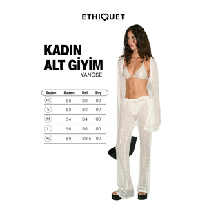Pantalon de plage large et texturé en maille ajourée pour femme ETHIQUET YANGSE - Product Image 6