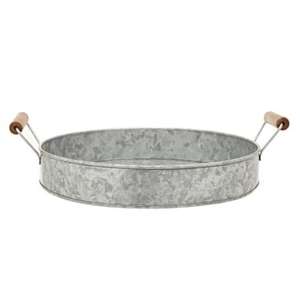 Bandeja decorativa de metal galvanizado para fiestas y reuniones de una sola pieza para comidas planas de hoteles y restaurantes - Product Image 5