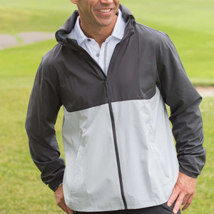 Chaquetas Cortavientos Ligeras Deportivas con Bloques de Color, Puños Elásticos y Cordón Ajustable Personalizado OEM para Hombre - Product Image 5