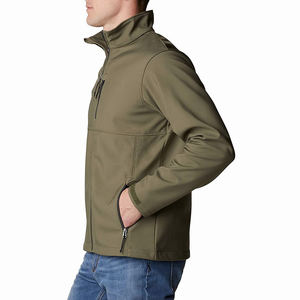 Chaquetas de concha blanda para hombre hechas en Pakistán, Color verde oliva, ropa de calle cómoda, chaquetas de concha blanda para invierno - Product Image 2