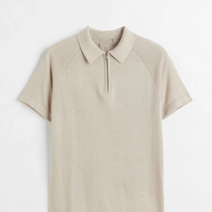 Wholesale <b>Half</b> Zip Polo <b>Shirt</b> Custom Breathable Cotton Polyester Short Sleeve Polo T <b>Shirt</b> - Product Image 1