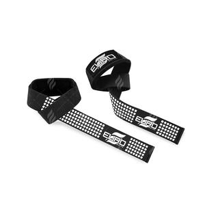 Sangles de musculation unisexes légèrement extensibles, légères et réglables en coton, avec poignées en silicone et coussinets de poignet en néoprène pour une adhérence maximale - Product Image 2