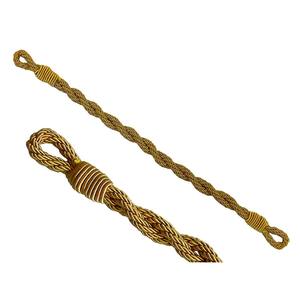 Cordón de Macramé de Alta Calidad Color Dorado, Cordón con Acabado Recubierto para Uniformes Ceremoniales, Accesorios para Prendas - Product Image 4