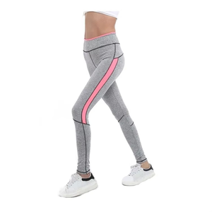 Haute qualité femmes solide taille moyenne respirant séchage rapide Fitness Leggings confortable en gros Yoga pantalon pleine longueur élastique - Product Image 4