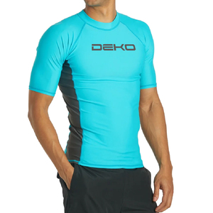 Rashguard à manches courtes pour hommes de haute qualité hauts de natation fabrication de vêtements de plage - Product Image 1