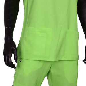 Ensembles d'uniformes de gommage fabriqués en usine sur mesure col montant à manches courtes pour les gommages cliniques uniformes de gommage opératoire médical pour soins infirmiers - Product Image 4