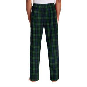 <b>Mens</b> Plaid Flannel Lounge Green Pants - Comfortable and Lightweight <b>Sleep</b> Pants, Perfect for Lounging and Cozy Nightwear - Product Image 4