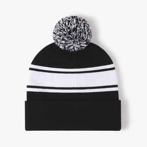 Hot Selling Custom Made Pom Pom Beanie High Quality Cuffed Knit <b>Winter</b> <b>Hat</b> for <b>Men</b> OEM Manufacturer Bulk Wholesale Supply - Product Image 6