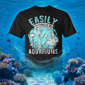 Camiseta de acuario para hombre y mujer, diseño de pecera, arrecife, mar, peces - Product Image 3