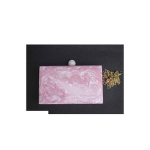 Bolso de mano de resina con color naranja para bolso diseño único bolso de mano de tela para mujer con cadena de latón al mejor precio - Product Image 4