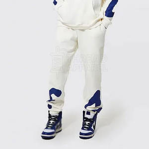 Survêtement à capuche pour homme de qualité supérieure, personnalisé avec impression en relief, respirant, séchage rapide, 100% coton, motif uni, différents styles - Product Image 6