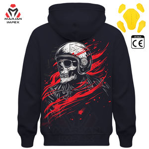 Sudadera con Capucha de Forro Polar para Motocicleta, Unisex, para Verano e Invierno, de Secado Rápido, Resistente al Viento, Suave al Tacto, 100% Poliéster, Estilo Urbano Moderno, con Certificación CE - Product Image 1