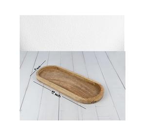 Plateau de service en bois fait main écologique pour les plats de restauration rapide et les fruits secs et les assiettes Plateau - Product Image 3