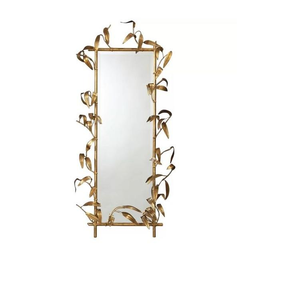 Espejo de Pared de Metal de Calidad Chapado en Oro de Estilo Moderno, Acabado Dorado, Decoración para Baño, Hotel, Aseo, para India - Product Image 4