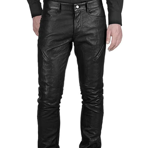 กางเกงหนังขายาวปกติคุณภาพสูงสำหรับ100% กางเกงหนังทำจากผ้าแห้งเร็วคุณภาพสูง - Product Image 1