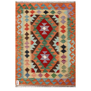 พรมกิลิม ไมมาณา อัฟกานิสถาน ขนาด 120 x 84 ซม. ของตกแต่งผนัง - Product Image 1