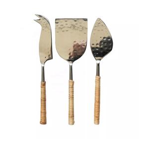 Tenedor de Metal Chapado en Oro para Frutas y Queso, Juego de Cubiertos con Diseño de Hoja, Nuevo y Moderno - Product Image 3