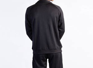 Survêtement de sport décontracté pour homme à col montant, jogging zippé, survêtement d'entraînement pour homme en polyester - Product Image 5