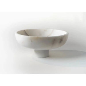 Centro de mesa decorativo de lujo de alta calidad, Frutero de mármol Natural blanco tallado a mano para el hogar, cocina, mesa de comedor - Product Image 3