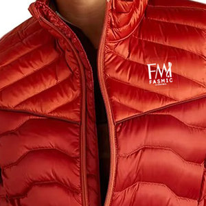 Chaleco acolchado con cremallera completa y estampado de soplo para exteriores informal superventas para mujer con chaleco acolchado de tamaño personalizado - Product Image 3