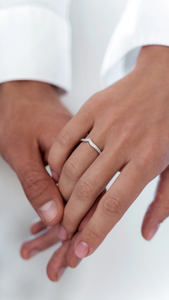 Modern <b>925</b> <b>Silver</b> Zircon Wedding Band Comfort Fit Minimalist Daily Wear Engagement <b>Ring</b> Luxury Gift Unisex IGI Party - Product Image 2