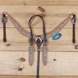 Ensemble de selle de cheval de roping occidental de haute qualité, durable, en cuir véritable, couleurs personnalisées, taille de siège 14 à 18 pouces, équitation - Product Image 5