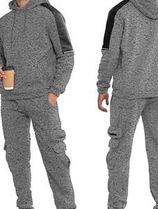 Survêtement de course pour hommes OEM vêtements de sport respirants à séchage rapide avec col à capuche et caractéristiques de maternité 100% coton pour l'hiver - Product Image 5