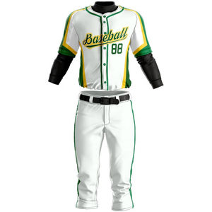 Venta al por mayor uniforme de béisbol 100% poliéster jersey de béisbol venta completa uniforme de béisbol personalizado de moda en blanco para adultos 2025 - Product Image 5