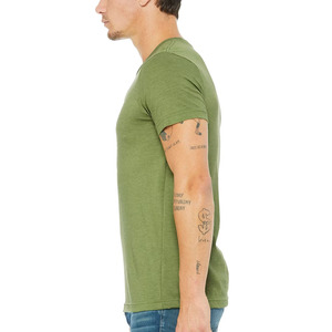 Men's Quick Dry Cotton Workout T-<b>Shirts</b> Muscle Fit Crew Neck Solid Street Style for Sports <b>Outdoor</b> Use <b>Top</b> Selling with Own Logo - Product Image 2