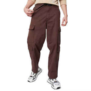 Pantalones Cargo de Lona Ligeros y Modernos para Hombre, Corte Ajustado, Cómodos y Casuales con Cordones - Product Image 1