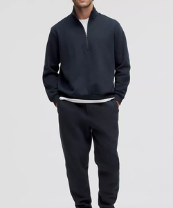 Sweat-shirt à col rond à fermeture éclair sur le côté, coupe moderne, indispensable, nouveau et unique, pour homme, streetwear d'hiver haut de gamme, respirant - Product Image 3