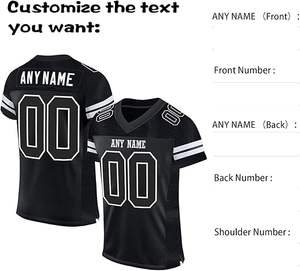 Camiseta de Fútbol Americano Personalizada, Spandex/Poliéster, 100% Malla de Poliéster, Secado Rápido, Transpirable, Talla Grande para Verano, Artes Marciales - Product Image 5