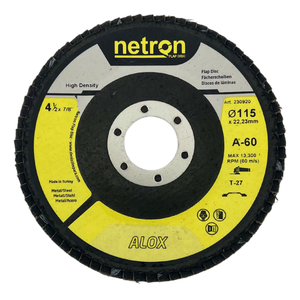 Netron Premium Oxyde d'aluminium haute densité 115x22mm T27 Disque à lamelles pour meulage en acier inoxydable OEM/ODM/OBM Personnalisable - Product Image 1