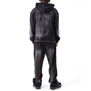 Conjuntos Deportivos con Logotipo Estampado, Conjuntos de Dos Piezas para Hombre, Pantalones Acampanados, Sudaderas con Capucha, Chándales para Hombre - Product Image 2