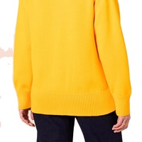 Pull-over d'hiver pour femme, nouveau design, couleurs et tailles personnalisées, 100% coton, vintage, séchage rapide, respirant, tricot plat, boutonné
