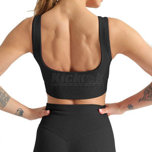 Ensemble de yoga élégant pour femmes avec logo sur le devant, tissu extensible doux, respirant, confortable, de haute qualité, ensemble 2 pièces - Product Image 6