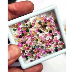 พลอยทัวร์มาลีนธรรมชาติหลากสีขนาด3มม. จำนวน439ชิ้น51.5ก้อนก้อนก้อนหินพลอยหลวมคุณภาพสูงสำหรับทำเครื่องประดับ - Product Image 3