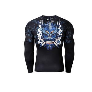 Custom Printed Rash Guard Sublimación Impreso Rashguard Mma Rushguard Bjj OEM Mma Rashguard para los hombres de manga corta Rash Guard - Product Image 4