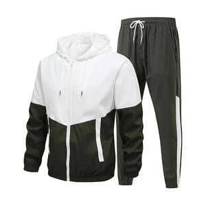 Conjunto Deportivo Premium de 2 Piezas con Capucha, Chaqueta Cortavientos y Pantalones con Cordón, Impresión de Logotipo Personalizado, Ropa Deportiva Casual - Product Image 2