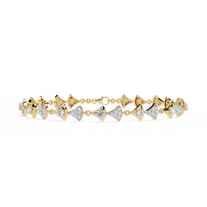 Magnifique bracelet et jonc en or 18 carats avec diamants de laboratoire - Product Image 5