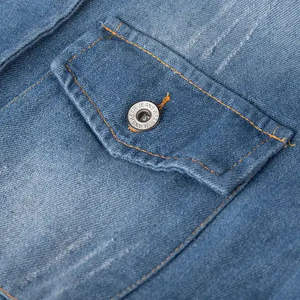 Abrigo de Invierno de Mezclilla Gruesa de Alta Gama, Acabado Clásico Lavado a la Piedra, Chaqueta Larga de Estilo Urbano Extragrande, Ropa Exterior Informal para Mujer - Product Image 4