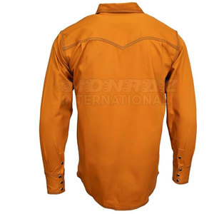 Peso ligero Slim Fit Hombres Camisas de soldadura Entrenamiento Color sólido Camisas de soldadura de color sólido de alta calidad - Product Image 3