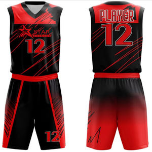 Uniforme de basket-ball personnalisé de haute qualité respirant par sublimation conçu avec logo personnalisé prix de vente entier - Product Image 2