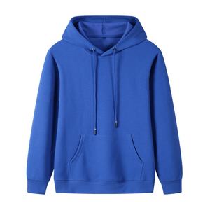 Abrigo deportivo cálido de algodón puro personalizado para hombre, sudaderas con capucha impermeables a prueba de sudor con patrón sólido de terciopelo, ODM, muestra gratis al por mayor - Product Image 6