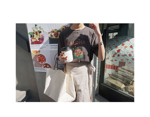 2025 Casual Tote Messenger Shoulder <b>Bag</b> <b>Large</b> Capacity Fashion Cotton <b>Canvas</b> Custom Pattern Handled Fabric <b>Bag</b> 40 - Product Image 5