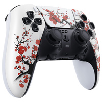 Coque de remplacement DIY EXtremeRate avec autocollant et plaque frontale pour manette PS5 EDGE