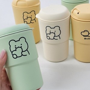 [Made in Korea] OHBOTTLE Bicchiere in Plastica a Doppia Parete Personalizzato 12oz/350ml - Design Coreano con Coperchio e Stampa Serigrafica per Uso Promozionale - 12 - Product Image 2