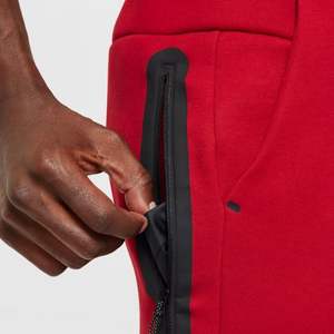 Pantalones Deportivos de Felpa Técnica para Hombre en Rojo, Ligeros, Cálidos, para Entrenamiento Atlético, Corte Ajustado, Ropa Deportiva Premium, Pantalones Deportivos - Product Image 4