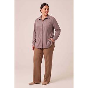 Camiseta de Lyocel y Modal, Talla Grande, Color Visón - Product Image 3